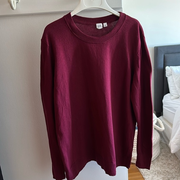 GAP Sweaters - Gap Maroon Lightweight Sweater, Size XL
